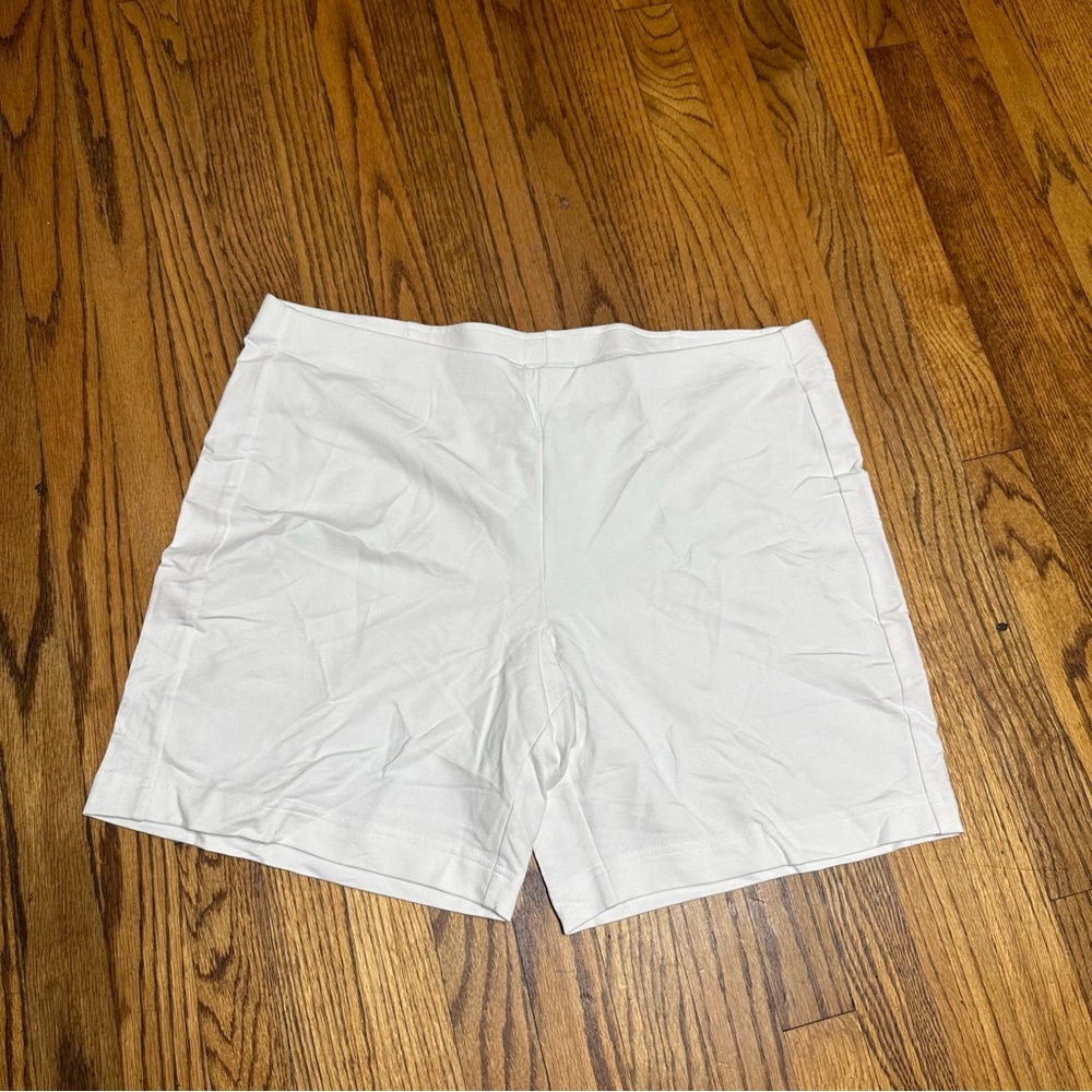 J. Jill White High-Rise Bike Shorts